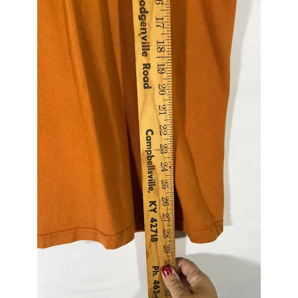 The North Face T‎ Shirt Mens Never Stop Exploring Short Sleeve Workwear Orange M